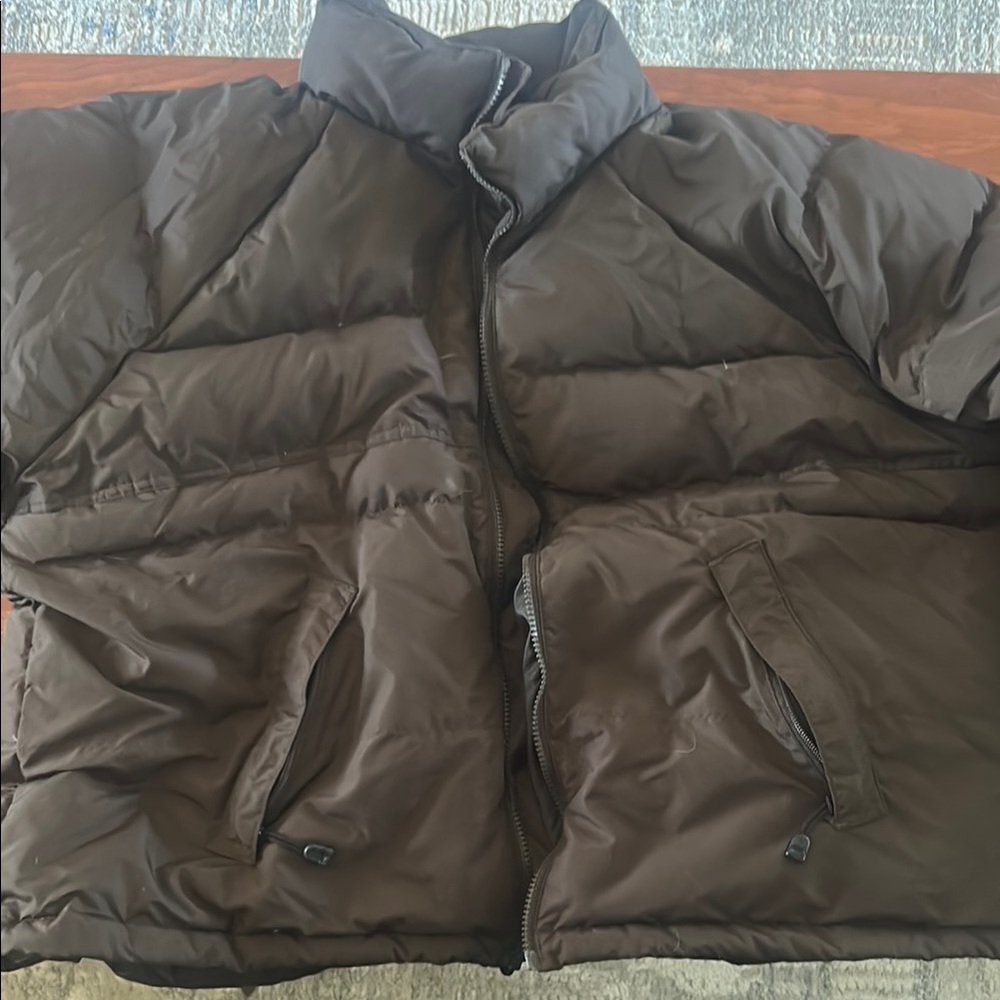 Men's Brown Puffer Jacket